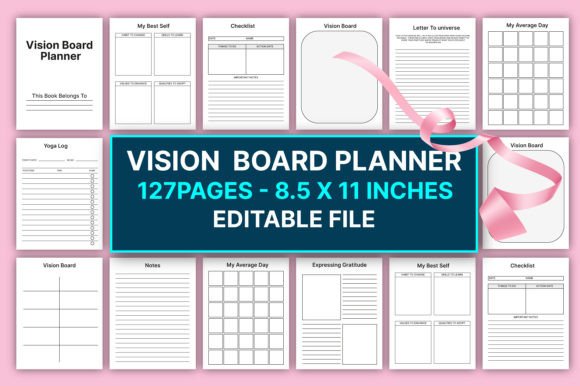 Evaluating the Editable Vision Board Planner for KDP Interiors