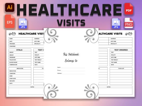 HEALTHCARE VISITS Planner: A Complete KDP Interior for Your Publishing Workflow