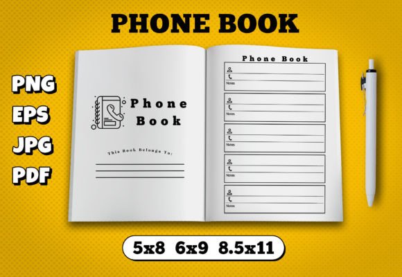 Phone Book Kdp Interior: Your Starter Template for Kindle Publishing