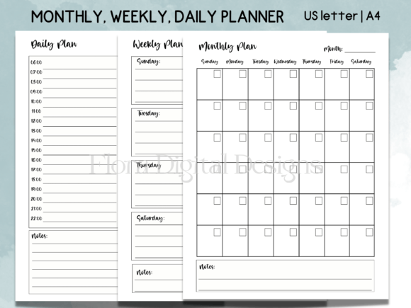 The Essential Framework: Mastering Your Time with Daily, Weekly, and Monthly Planners