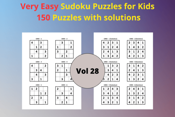 Very Easy Sudoku Puzzles for Young Minds